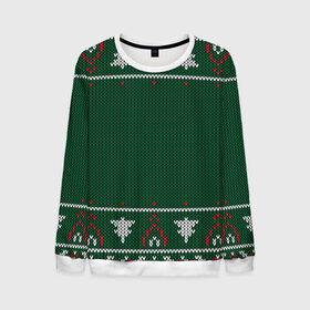 Мужской свитшот 3D с принтом Ugly Sweater , 100% полиэстер с мягким внутренним слоем | круглый вырез горловины, мягкая резинка на манжетах и поясе, свободная посадка по фигуре | 