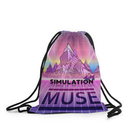 Рюкзак-мешок 3D с принтом Simulation Theory. Muse , 100% полиэстер | плотность ткани — 200 г/м2, размер — 35 х 45 см; лямки — толстые шнурки, застежка на шнуровке, без карманов и подкладки | matthew bellamy | muse | simulation theory | мьюз | мэт бэллами | мэтью беллами