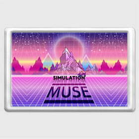 Магнит 45*70 с принтом Simulation Theory. Muse , Пластик | Размер: 78*52 мм; Размер печати: 70*45 | matthew bellamy | muse | simulation theory | мьюз | мэт бэллами | мэтью беллами