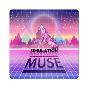 Магнит виниловый Квадрат с принтом Simulation Theory. Muse , полимерный материал с магнитным слоем | размер 9*9 см, закругленные углы | Тематика изображения на принте: matthew bellamy | muse | simulation theory | мьюз | мэт бэллами | мэтью беллами