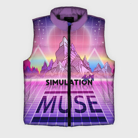 Мужской жилет утепленный 3D с принтом Simulation Theory. Muse ,  |  | matthew bellamy | muse | simulation theory | мьюз | мэт бэллами | мэтью беллами