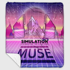 Плед с рукавами с принтом Simulation Theory Muse , 100% полиэстер | Закругленные углы, все края обработаны. Ткань не мнется и не растягивается. Размер 170*145 | matthew bellamy | muse | simulation theory | мьюз | мэт бэллами | мэтью беллами