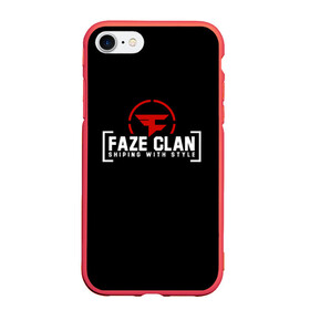 Чехол для iPhone 7/8 матовый с принтом FAZE CLAN , Силикон | Область печати: задняя сторона чехла, без боковых панелей | action | astralis | awp | counter strike | cs go | cs go global offensive | cybersport | faze clan | game | gamer | hyper beast | shooter | skin | team liquid | киберспорт | оружие | скины