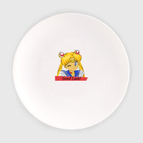 Тарелка с принтом Sailor Moon Good Luck , фарфор | диаметр - 210 мм
диаметр для нанесения принта - 120 мм | good luck | goodluck | sailor moon | sailormoon | мультик | мультяшка | надпись | сейлор мун | сейлормун | сэйлормун | удачи