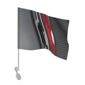 Флаг для автомобиля с принтом N7 , 100% полиэстер | Размер: 30*21 см | amdromeda initiative | andromeda | game | gun | hemet | n7 | rifle | ryder | soldier | space | star | weapon