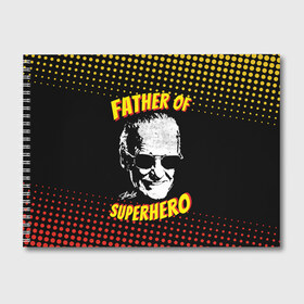 Альбом для рисования с принтом Stan Lee Father of Superhero , 100% бумага
 | матовая бумага, плотность 200 мг. | Тематика изображения на принте: avengers | father | hero | hulk | iron | lee | man | stan | stan lee | stanlee | superhero | thor | анти | герой | железный | комиксы | лии | мстители | отец | стен | стенли | стэн ли | супер | супергероев | тор | халк | человек