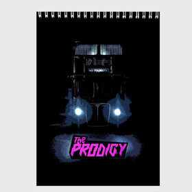 Скетчбук с принтом The Prodigy , 100% бумага
 | 48 листов, плотность листов — 100 г/м2, плотность картонной обложки — 250 г/м2. Листы скреплены сверху удобной пружинной спиралью | Тематика изображения на принте: album | music | prodigy | брейк | группа | заставка | музыка | новый альбом | обложка альбома | продиджи