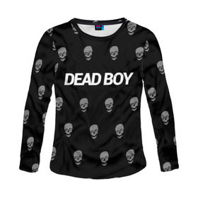 Женский лонгслив 3D с принтом Bones Deadboy , 100% полиэстер | длинные рукава, круглый вырез горловины, полуприлегающий силуэт | bones | boy | dead | deadboy | elmo | hdmi | hip | hop | kennedy | metal | rap | rapper | scream | sesh | seshollowaterboyz | skull | team | кеннеди | кости | костя | метал | рэп | рэпер | сеш | скрим | сэш | хип | хоп | череп | элмо