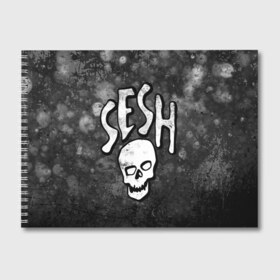 Альбом для рисования с принтом SESH Team (Bones) , 100% бумага
 | матовая бумага, плотность 200 мг. | Тематика изображения на принте: bones | boy | dead | deadboy | elmo | hdmi | hip | hop | kennedy | metal | rap | rapper | scream | sesh | seshollowaterboyz | skull | team | кеннеди | кости | костя | метал | рэп | рэпер | сеш | скрим | сэш | хип | хоп | череп | элмо