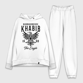 Женский костюм хлопок Oversize с принтом Хабиб Нурмагомедов ,  |  | khabib nurmagomedov | mma | the eagle | ufc | боец | бои без правил | борьба | микс файт | мма | орёл | самбо | хабиб | хабиб нурмагомедов