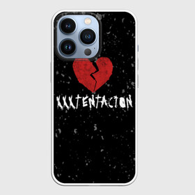 Чехол для iPhone 13 Pro с принтом XXXTentacion Red Broken Heart ,  |  | Тематика изображения на принте: broken | dead | heart | king | legend | music | rap | rapper | red | revenge | rip | xtentation | xxtennation | xxx | xxxtentacion | красное | мертв | музыка | память | разбитое | репер | рип | рэп | сердце | тентасьон | умер