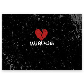 Поздравительная открытка с принтом XXXTentacion Red Broken Heart , 100% бумага | плотность бумаги 280 г/м2, матовая, на обратной стороне линовка и место для марки
 | broken | dead | heart | king | legend | music | rap | rapper | red | revenge | rip | xtentation | xxtennation | xxx | xxxtentacion | красное | мертв | музыка | память | разбитое | репер | рип | рэп | сердце | тентасьон | умер