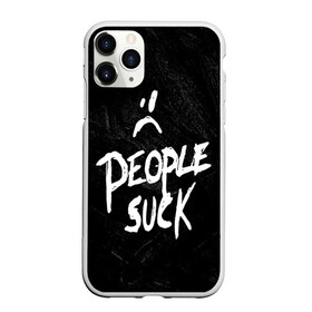 Чехол для iPhone 11 Pro Max матовый с принтом XXXTentacion People Suck ( , Силикон |  | broken | dead | heart | king | legend | music | rap | rapper | red | revenge | rip | xtentation | xxtennation | xxx | xxxtentacion | красное | мертв | музыка | память | разбитое | репер | рип | рэп | сердце | тентасьон | умер