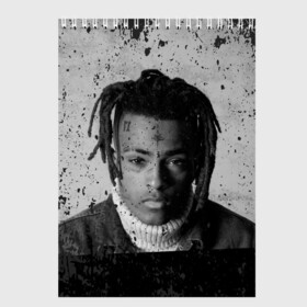 Скетчбук с принтом XXXTentacion , 100% бумага
 | 48 листов, плотность листов — 100 г/м2, плотность картонной обложки — 250 г/м2. Листы скреплены сверху удобной пружинной спиралью | broken | dead | heart | king | legend | music | rap | rapper | red | revenge | rip | xtentation | xxtennation | xxx | xxxtentacion | красное | мертв | музыка | память | разбитое | репер | рип | рэп | сердце | тентасьон | умер