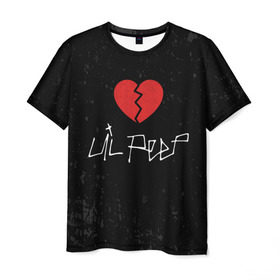 Мужская футболка 3D с принтом Lil Peep Broken Heart , 100% полиэфир | прямой крой, круглый вырез горловины, длина до линии бедер | broken | dead | heart | lil | lil peep | lilpeep | music | peep | pump | rap | rapper | red | rip | густав | красное | лил | лил пип | лилпип | мертв | память | пип | разбитое | рип | рэп | рэпер | сердечко | сердце | умер | эмо