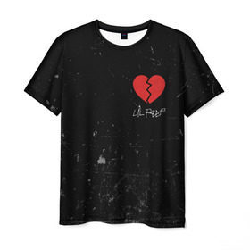 Мужская футболка 3D с принтом Lil Peep Broken Heart , 100% полиэфир | прямой крой, круглый вырез горловины, длина до линии бедер | broken | dead | heart | lil | lil peep | lilpeep | music | peep | pump | rap | rapper | red | rip | густав | красное | лил | лил пип | лилпип | мертв | память | пип | разбитое | рип | рэп | рэпер | сердечко | сердце | умер | эмо