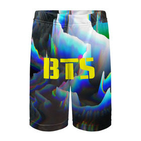 Детские спортивные шорты 3D с принтом BTS ,  100% полиэстер
 | пояс оформлен широкой мягкой резинкой, ткань тянется
 | bangtan boys | music | бангтан бойс | бтс | корея | музыка | парни | поп музыка