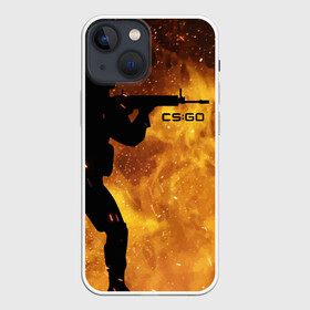 Чехол для iPhone 13 mini с принтом CS:GO Fire ,  |  | asiimov | counter | counter strike | counterstrike | cs go | cs:go | csgo | cyrex | fire | flame | global | offensive | strike | гоу | каэс | контер | контр | контра | контрстрайк | огонь | страйк | сы пщ