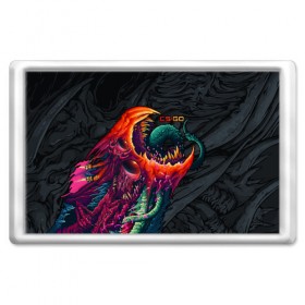 Магнит 45*70 с принтом CS:GO - Hyper Beast Original , Пластик | Размер: 78*52 мм; Размер печати: 70*45 | asiimov | beast | counter | counter strike | counterstrike | cs go | cs:go | csgo | global | hyper | hyperbeast | offensive | skin | strike | азимов | гоу | контер | контр | контра | контрстрайк | скин | страйк | сы пщ