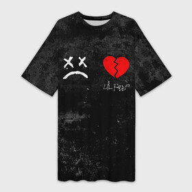 Платье-футболка 3D с принтом Lil Peep RIP ,  |  | Тематика изображения на принте: broken | dead | heart | lil | lil peep | lilpeep | music | peep | pump | rap | rapper | red | rip | густав | красное | лил | лил пип | лилпип | мертв | память | пип | разбитое | рип | рэп | рэпер | сердечко | сердце | умер | эмо