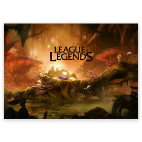 Поздравительная открытка с принтом League of Legends , 100% бумага | плотность бумаги 280 г/м2, матовая, на обратной стороне линовка и место для марки
 | league of legends | lol | воин | лига легенд | маг | поддержка | танк | чемпион