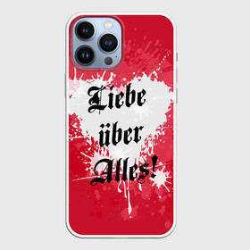 Чехол для iPhone 13 Pro Max с принтом Любовь превыше всего ,  |  | deutschland | germany | heart | herz | liebe | love | жизнь | империя | любовь | отношения | пафос | протест | сердце