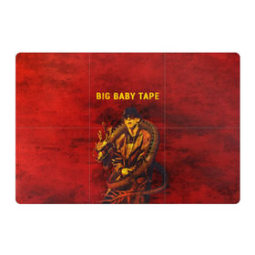 Магнитный плакат 3Х2 с принтом BIG BABY TAPE - Dragonborn , Полимерный материал с магнитным слоем | 6 деталей размером 9*9 см | baby | bbt | big | dragonborn | dragons | fire | gimme | lost | rap | raper | tape | the | trap | взял | дракон | драконы | огонь | русский | рэп | рэппер | твою