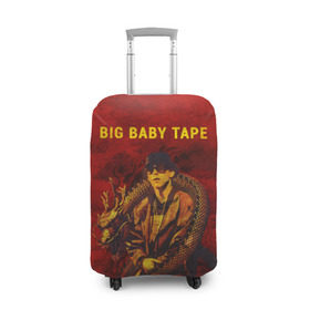 Чехол для чемодана 3D с принтом BIG BABY TAPE - Dragonborn , 86% полиэфир, 14% спандекс | двустороннее нанесение принта, прорези для ручек и колес | baby | bbt | big | dragonborn | dragons | fire | gimme | lost | rap | raper | tape | the | trap | взял | дракон | драконы | огонь | русский | рэп | рэппер | твою