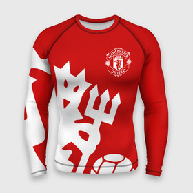 Мужской рашгард 3D с принтом Манчестер Юнайтед ,  |  | manchester | manchester united | mufc | red devils | клубная | красные дьяволы | манчестер | манчестер юнайтед | фанатская | футбольная | футбольный клуб | юнайтед