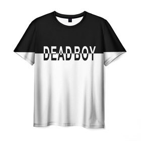 Мужская футболка 3D с принтом DEAD BOY   BONES , 100% полиэфир | прямой крой, круглый вырез горловины, длина до линии бедер | Тематика изображения на принте: bones | cloudrap | dead | deadboy | logo | music | rap | sesh | боунс | клаудреп | кости | лого | музыка | реп