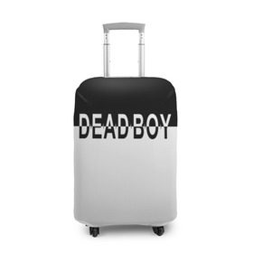 Чехол для чемодана 3D с принтом DEAD BOY   BONES , 86% полиэфир, 14% спандекс | двустороннее нанесение принта, прорези для ручек и колес | bones | cloudrap | dead | deadboy | logo | music | rap | sesh | боунс | клаудреп | кости | лого | музыка | реп