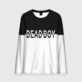 Мужской лонгслив 3D с принтом DEAD BOY   BONES , 100% полиэстер | длинные рукава, круглый вырез горловины, полуприлегающий силуэт | bones | cloudrap | dead | deadboy | logo | music | rap | sesh | боунс | клаудреп | кости | лого | музыка | реп