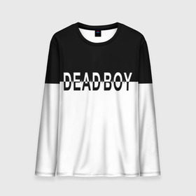 Мужской лонгслив 3D с принтом DEAD BOY   BONES , 100% полиэстер | длинные рукава, круглый вырез горловины, полуприлегающий силуэт | Тематика изображения на принте: bones | cloudrap | dead | deadboy | logo | music | rap | sesh | боунс | клаудреп | кости | лого | музыка | реп