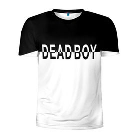 Мужская футболка 3D спортивная с принтом DEAD BOY   BONES , 100% полиэстер с улучшенными характеристиками | приталенный силуэт, круглая горловина, широкие плечи, сужается к линии бедра | Тематика изображения на принте: bones | cloudrap | dead | deadboy | logo | music | rap | sesh | боунс | клаудреп | кости | лого | музыка | реп