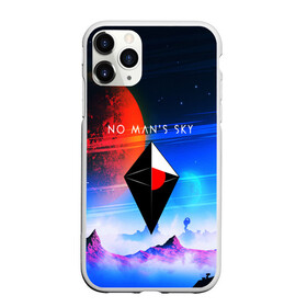 Чехол для iPhone 11 Pro матовый с принтом NO MANS SKY , Силикон |  | game | hill | hills | mounatin | mounatins | nms | no mans sky | planet | rock | rocks | sky | snow | space | winter | игры | планеты