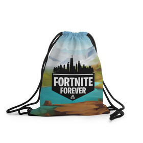 Рюкзак-мешок 3D с принтом Fortnite Forever , 100% полиэстер | плотность ткани — 200 г/м2, размер — 35 х 45 см; лямки — толстые шнурки, застежка на шнуровке, без карманов и подкладки | battle royale | fortnite | fortnite battle royale | futuresynth | game | outrun | retrowave | synth | synthwave | игры | ретровейв | синтвейв | фортнайт