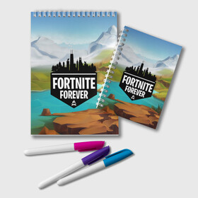 Блокнот с принтом Fortnite Forever , 100% бумага | 48 листов, плотность листов — 60 г/м2, плотность картонной обложки — 250 г/м2. Листы скреплены удобной пружинной спиралью. Цвет линий — светло-серый
 | Тематика изображения на принте: battle royale | fortnite | fortnite battle royale | futuresynth | game | outrun | retrowave | synth | synthwave | игры | ретровейв | синтвейв | фортнайт