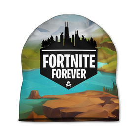 Шапка 3D с принтом Fortnite Forever , 100% полиэстер | универсальный размер, печать по всей поверхности изделия | battle royale | fortnite | fortnite battle royale | futuresynth | game | outrun | retrowave | synth | synthwave | игры | ретровейв | синтвейв | фортнайт