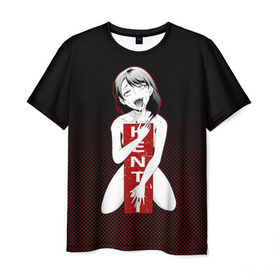 Мужская футболка 3D с принтом Ahegao HENTAI , 100% полиэфир | прямой крой, круглый вырез горловины, длина до линии бедер | ahegao | anime | kodome | manga | senpai | аниме | анимэ | ахегао | кодоме | манга | меха | сенпай | юри | яой