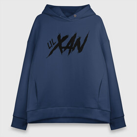 Женское худи Oversize хлопок с принтом Lil Xan , френч-терри — 70% хлопок, 30% полиэстер. Мягкий теплый начес внутри —100% хлопок | боковые карманы, эластичные манжеты и нижняя кромка, капюшон на магнитной кнопке | lil xan | лил зан