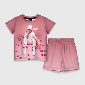Детский костюм с шортами 3D с принтом Lil Xan _ ,  |  | Тематика изображения на принте: lil xan | лил зан