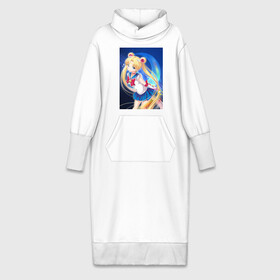 Платье удлиненное хлопок с принтом SailorMoon ,  |  | sm | аниме | арт