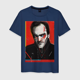 Мужская футболка хлопок с принтом Tarantino , 100% хлопок | прямой крой, круглый вырез горловины, длина до линии бедер, слегка спущенное плечо. | 