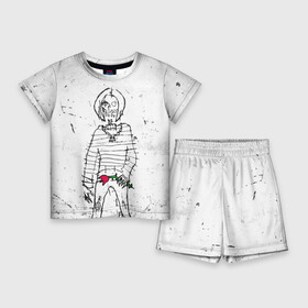 Детский костюм с шортами 3D с принтом Lizer  Blessed ,  |  | damn | false | frozen | garden | lizer | logo | loverap | mirror | music | mysoul | raper | russian | soul | symbol | лизер | лого | логотип | музыка | пачка | русский | рэп | рэпер | рэппер | сердце | символ | хипхоп
