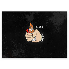 Поздравительная открытка с принтом Lizer - Пачка Сигарет , 100% бумага | плотность бумаги 280 г/м2, матовая, на обратной стороне линовка и место для марки
 | damn | false | frozen | garden | lizer | logo | loverap | mirror | music | mysoul | raper | russian | soul | symbol | лизер | лого | логотип | музыка | пачка | русский | рэп | рэпер | рэппер | сердце | символ | хипхоп