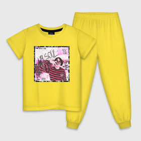 Детская пижама хлопок с принтом Lizer - MY SOUL , 100% хлопок |  брюки и футболка прямого кроя, без карманов, на брюках мягкая резинка на поясе и по низу штанин
 | 