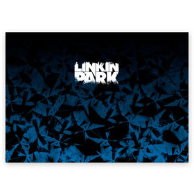 Поздравительная открытка с принтом Linkin Park #3 , 100% бумага | плотность бумаги 280 г/м2, матовая, на обратной стороне линовка и место для марки
 | linkin park | linkin park in the end | linkin park numb | linkin park remix. | linkin parks | линкин парк
