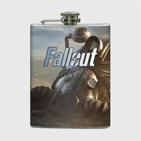 Фляга с принтом Fallout , металлический корпус | емкость 0,22 л, размер 125 х 94 мм. Виниловая наклейка запечатывается полностью | 
