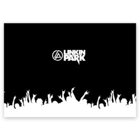 Поздравительная открытка с принтом Linkin Park #5 , 100% бумага | плотность бумаги 280 г/м2, матовая, на обратной стороне линовка и место для марки
 | linkin park | linkin park in the end | linkin park numb | linkin park remix. | linkin parks | линкин парк