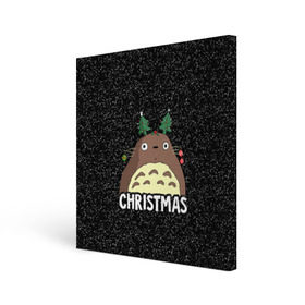 Холст квадратный с принтом Totoro Christmas , 100% ПВХ |  | anime | christmas | moon | myneighbortotoro | night | totoro | xmas | аниме | канта | кодомо | котобус | кусакабэ | мэй | рождество | сусуватари | тацуо | тоторо | хаяомиядзаки | ясуко